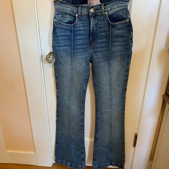 Revice Jean NWTSz 29 Venus Flares Eclipse Wash STAR BUTT High Waist Roller Skate - Picture 4 of 8